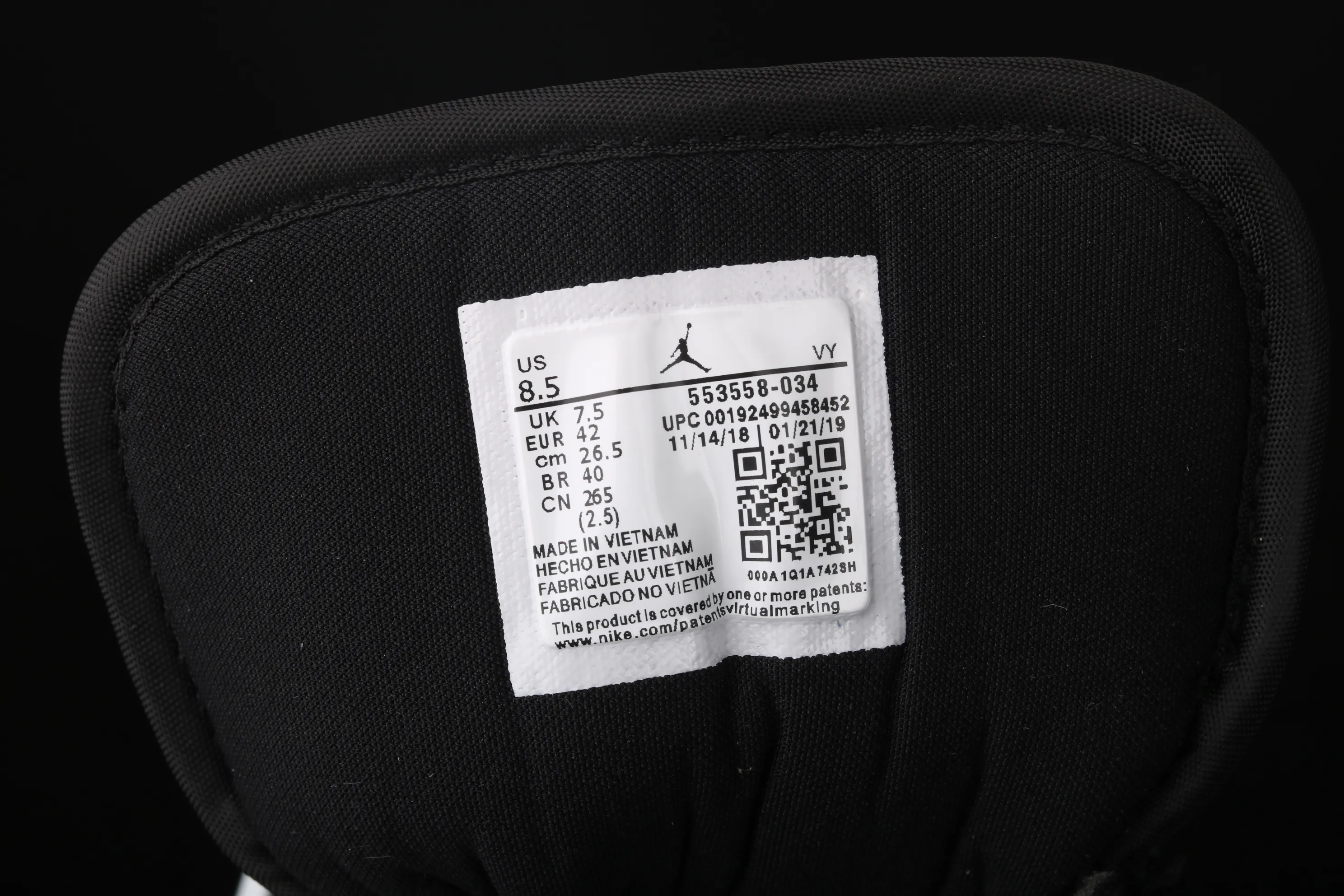 All categories Air Jordan Jordan series basketball shoes Air Jordan 1 Low Air Jordan 1 Low AJ1 Joe 1 low-top cultural and leisure sports sneakers 553558-034